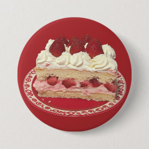 Strawberry Shortcake Delight 7.5 Cm Round Badge
