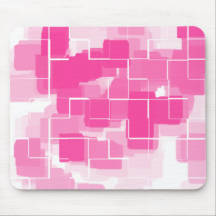 "Strawberry Shortcake" Geometric Art Mouse Pad
