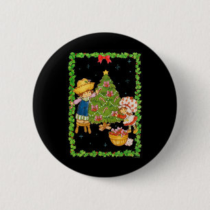 Strawberry Shortcake Huckleberry Pie Christmas Tre 6 Cm Round Badge