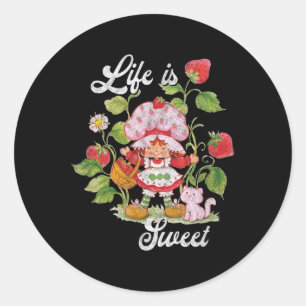 Strawberry Shortcake Life Is Sweet Vintage Berry G Classic Round Sticker
