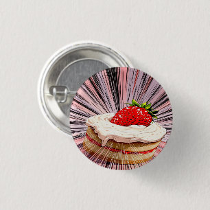 Strawberry Shortcake Nostalgia 3 Cm Round Badge