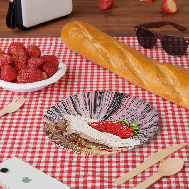 Strawberry Shortcake Nostalgia Paper Plate (Picnic)