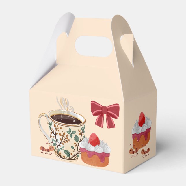 Strawberry shortcake packaging. favour box (Front Side)