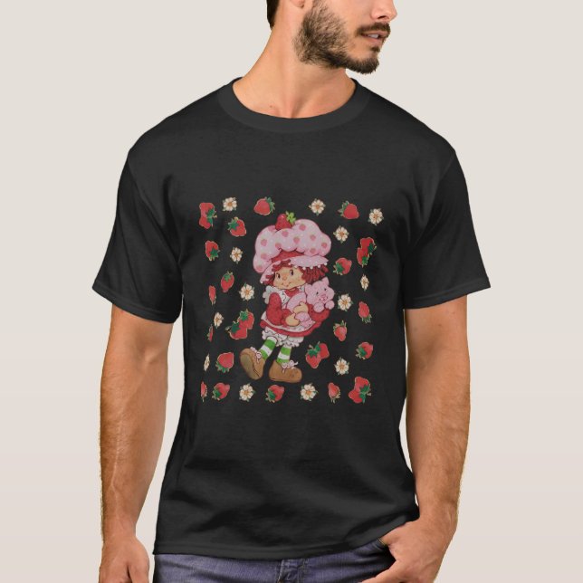 Strawberry Shortcake Strawberry Fields Daisy Vinta T-Shirt (Front)