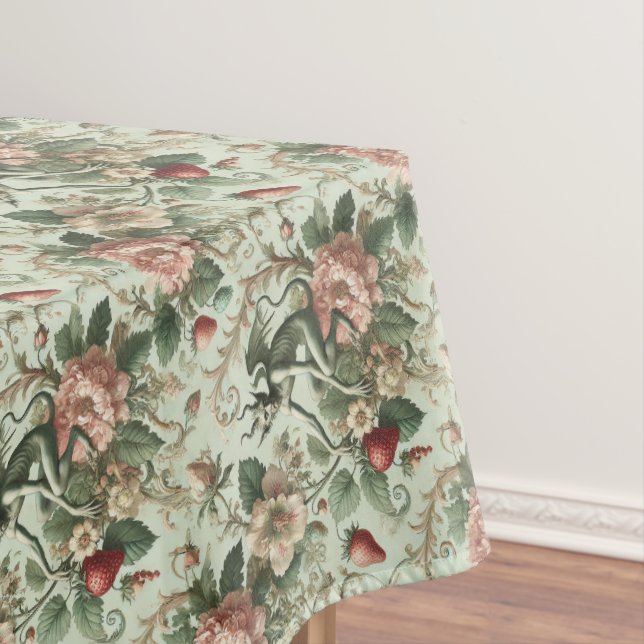 Strawberry Sins – Gothic Medium Pattern Tablecloth (In Situ)