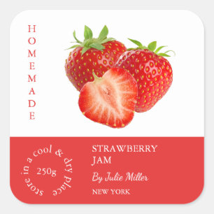 Strawberry Small Business Label