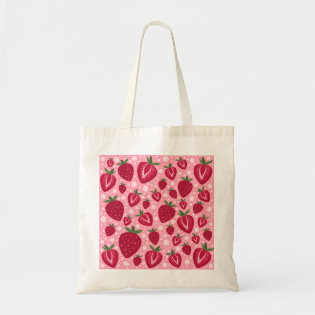 Strawberry Soda Tote Bag (Front)