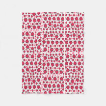 Strawberry soft blanket