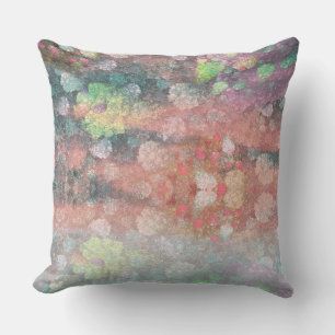 Strawberry Soufflé Fractal Art Pattern Cushion