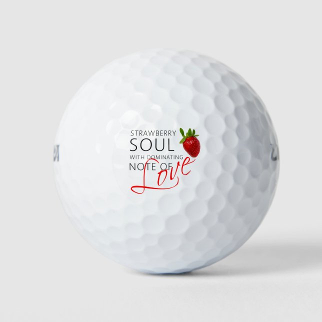 Strawberry Soul Golf Balls (Front)