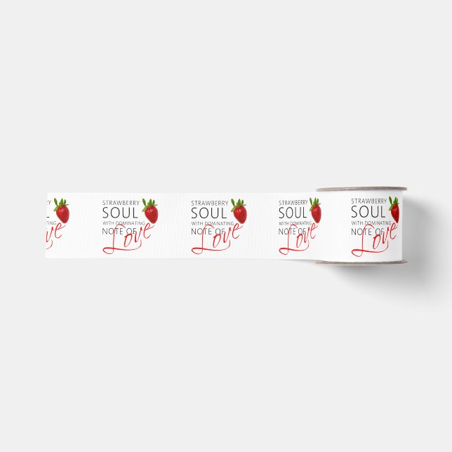 Strawberry Soul Grosgrain Ribbon (Front)