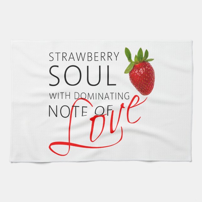 Strawberry Soul Tea Towel (Horizontal)