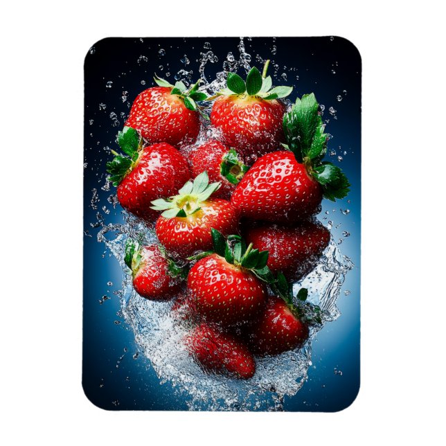 Strawberry Splash Magnet (Vertical)