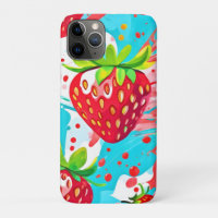 Strawberry Splash Pattern