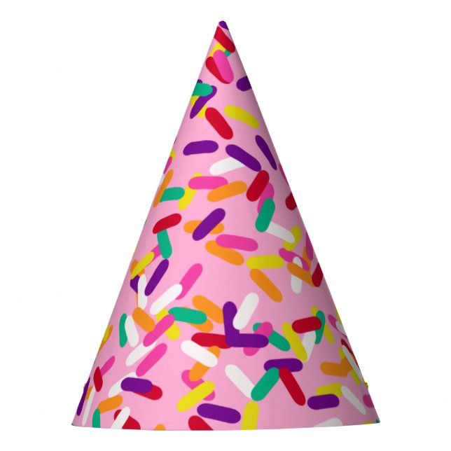 Strawberry Sprinkles Party Hat (Front)
