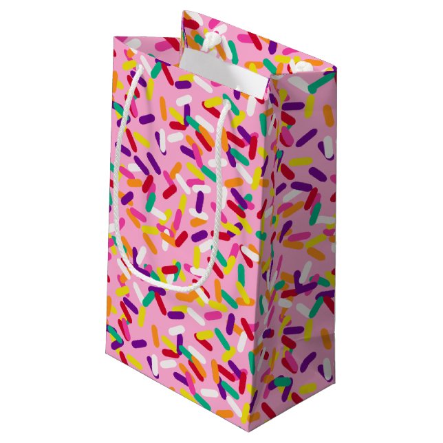 Strawberry Sprinkles Small Gift Bag (Back Angled)