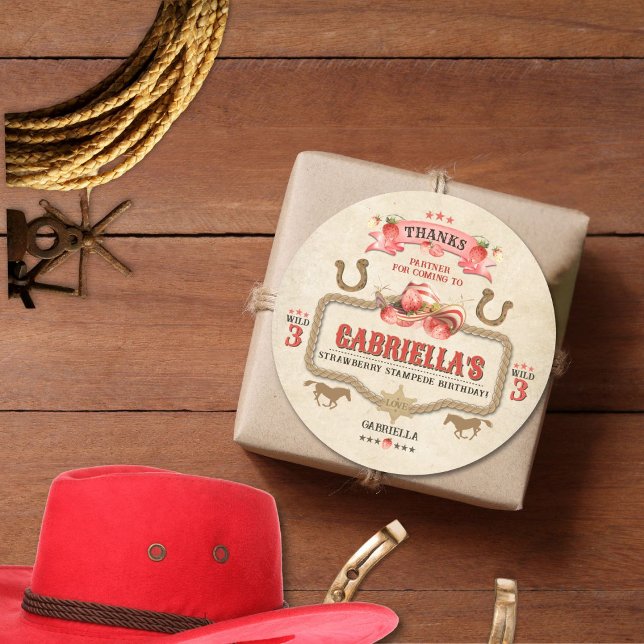 Strawberry Stampede Birthday Sticker (Creator Uploaded)