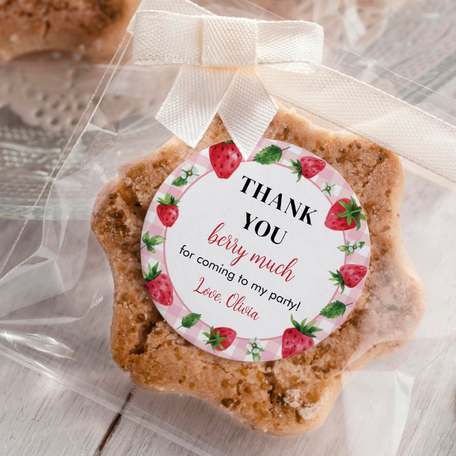 Strawberry Sticker Labels Birthday Berry Sweet (Creator Uploaded)