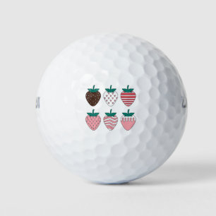 Strawberry Strawberries Fruit Lover Farmers Garden Golf Balls