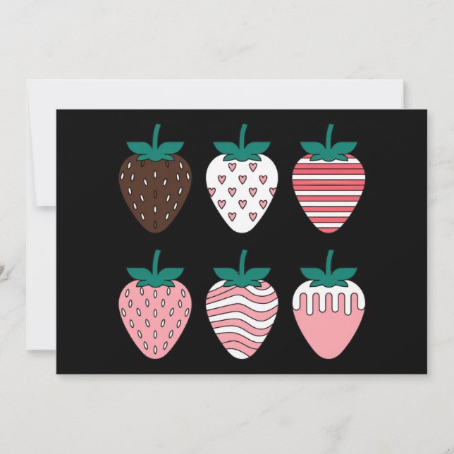Strawberry Strawberries Fruit Lover Farmers Garden Holiday Card (Front)