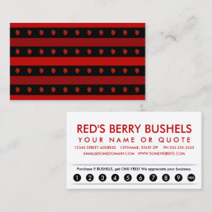strawberry stripes loyalty card