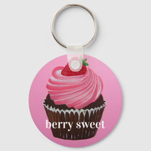 Strawberry Sugar Key Ring
