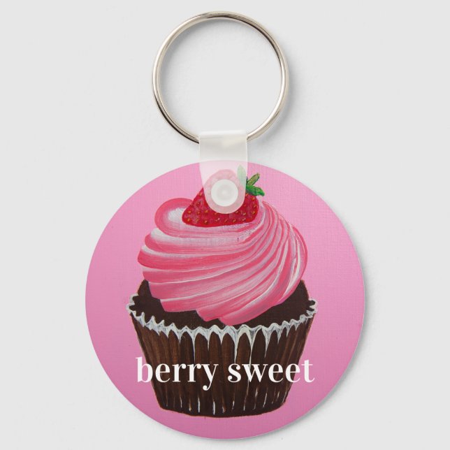 Strawberry Sugar Key Ring (Front)
