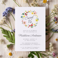 Strawberry Summer Flower Wreath Sweet 16