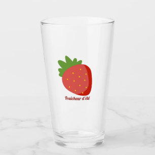Strawberry Summer Freshness Glass