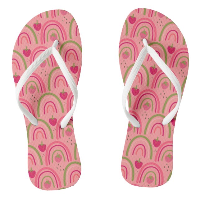 Strawberry Summer Fun  Jandals (Footbed)