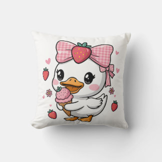 Strawberry Summer Goose Cushion