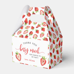 Strawberry Summer Party Favour Box