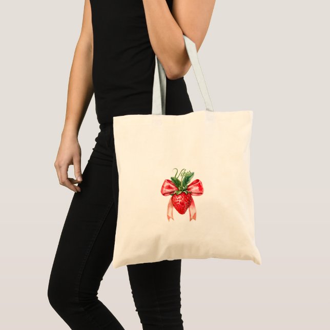 Strawberry Summer Vibes  Tote Bag (Front (Product))
