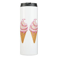 Strawberry sundae in waffle cone with topping