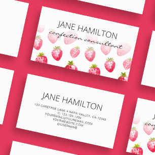 Strawberry Sweet Confections Profile Business Card