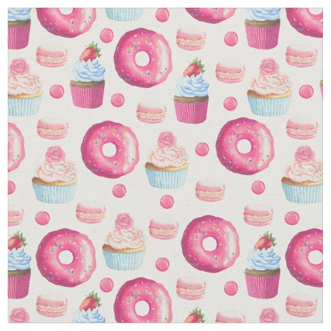 Strawberry Sweets Fabric (Close Up)