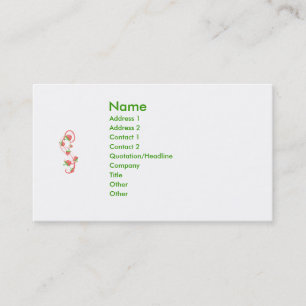 Strawberry Swirls Forever Business Card
