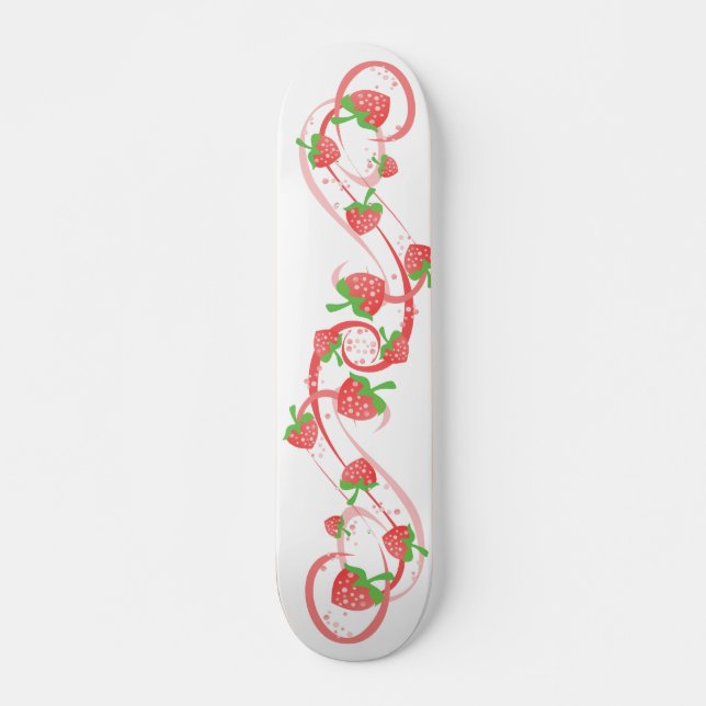 Strawberry Swirls Forever Skateboard (Front)