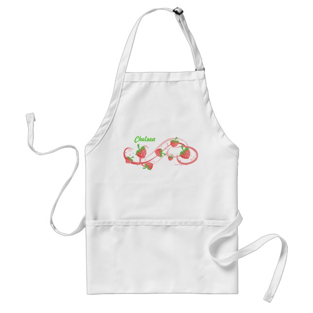 Strawberry Swirls Forever Standard Apron (Front)