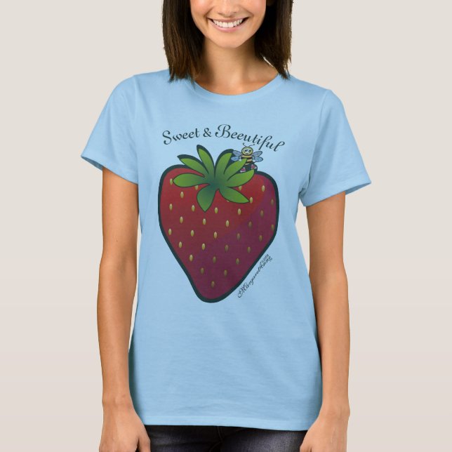 Strawberry T-Shirt  Blue (Front)