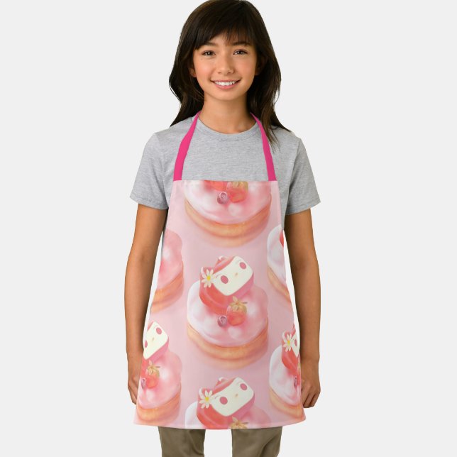 Strawberry Tart Illustration Apron (Insitu)