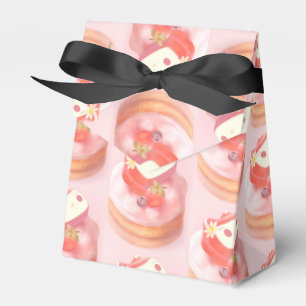 Strawberry Tart Illustration Favour Box