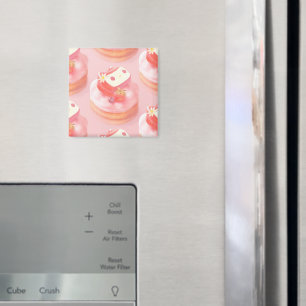 Strawberry Tart Illustration Magnet
