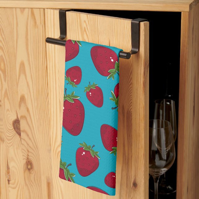 Strawberry Tea Towel (Thirds Fold)