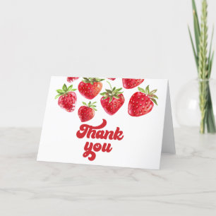 Strawberry Thank You Berry Much Card