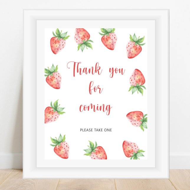 Strawberry \ Thank you for coming  Poster (Creator Uploaded)