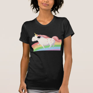 Strawberry the Unicorn on Rainbow T-Shirt