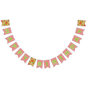 Strawberry Theme Happy Birthday Bunting