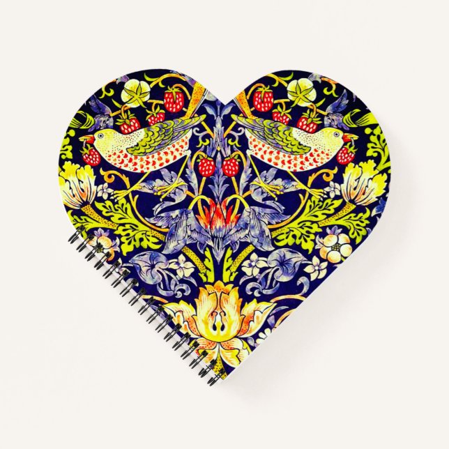 Strawberry Thief Birds William Morris Notebook (Front)