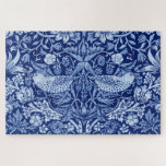 Strawberry Thief Blue Monotone, William Morris Jigsaw Puzzle<br><div class="desc">William Morris (24 March 1834 – 3 October 1896) was a British textile designer, poet, novelist, translator, and socialist activist associated with the British Arts and Crafts Movement. He was a major contributor to the revival of traditional British textile arts and methods of production. His literary contributions helped to establish...</div>